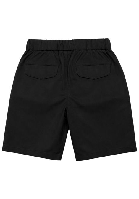Black cotton Bermuda shorts for children SUN68 | B36306NERO