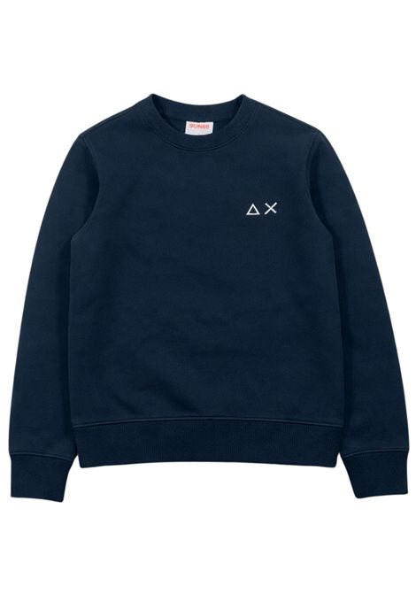 Felpa bambino blu in cotone SUN68 | CPF36303BLU