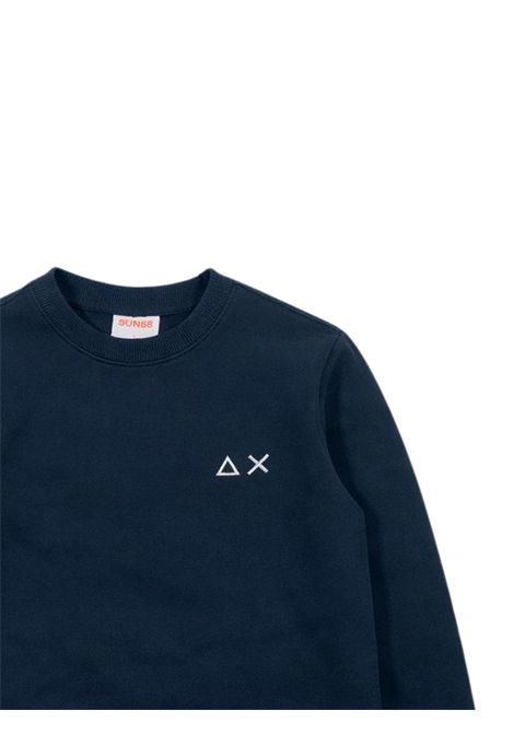 Felpa bambino blu in cotone SUN68 | CPF36303BLU