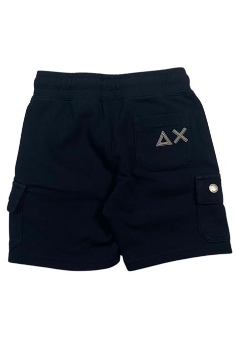 Bermuda bambino blu in cotone SUN68 | F34337/SUBLU