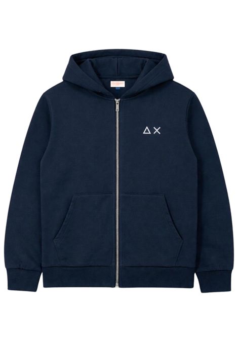 Felpa bambino blu in cotone SUN68 | F36301BLU