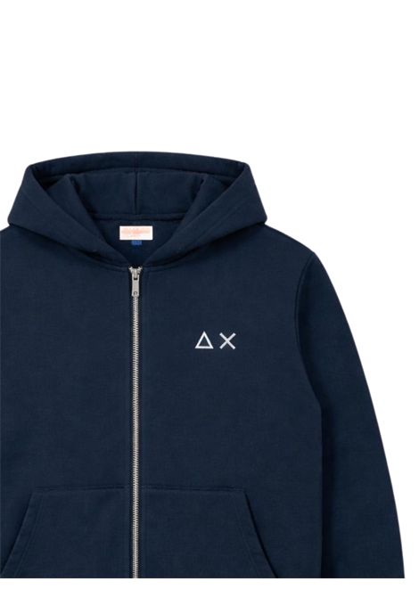 Felpa bambino blu in cotone SUN68 | F36301BLU