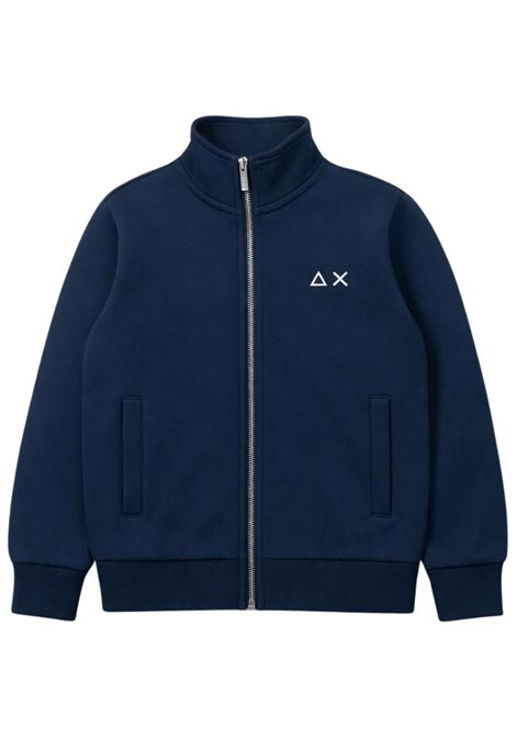 Felpa bambino blu in cotone SUN68 | F36302BLU