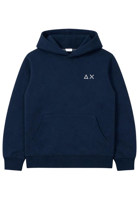 Felpa bambino blu in cotone SUN68 | F36304BLU