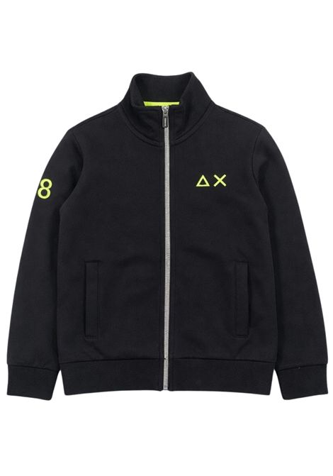 Felpa bambino nera in cotone SUN68 | F36317NERO