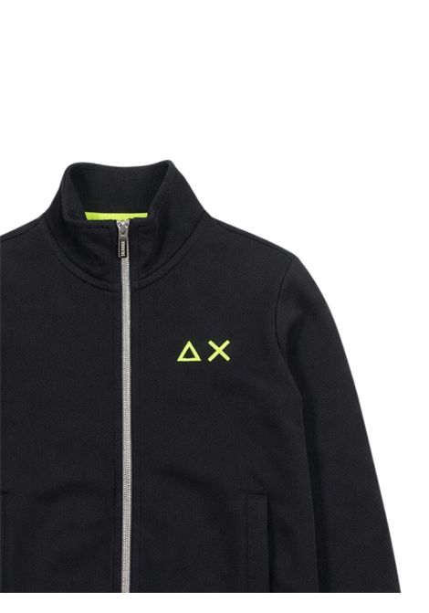 Felpa bambino nera in cotone SUN68 | F36317NERO