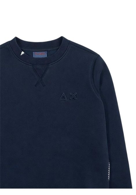 Felpa bambino blu in cotone SUN68 | F36320BLU