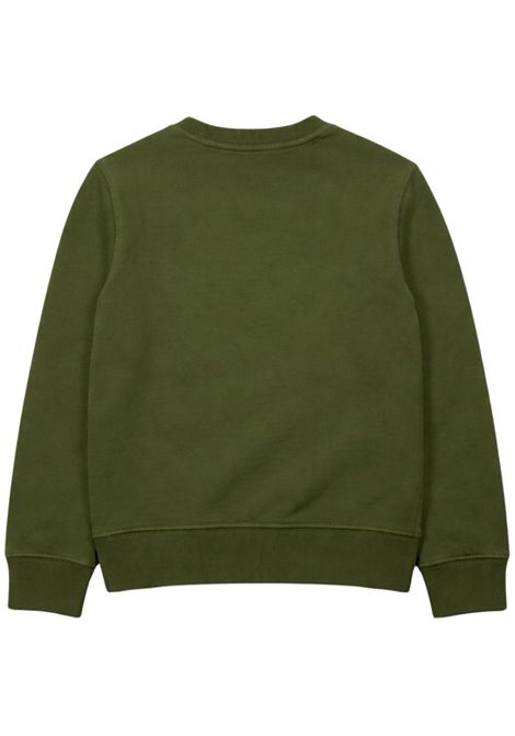 Felpa bambino verde in cotone SUN68 | F36320VERDE