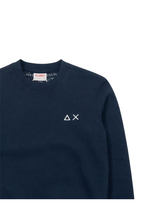 Felpa bambino blu in cotone SUN68 | F36324BLU