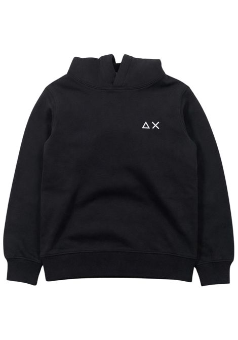 Felpa bambino nera in cotone SUN68 | F36325NERO