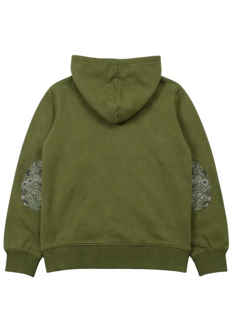 Felpa bambino verde in cotone SUN68 | F36325VERDE