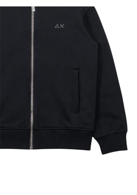 Felpa bambino nera in cotone SUN68 | F36333NERO