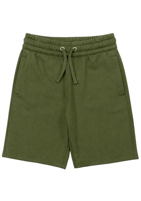 Green cotton Bermuda shorts for children SUN68 | F36335VERDE