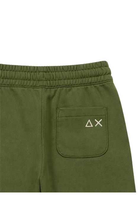 Green cotton Bermuda shorts for children SUN68 | F36335VERDE