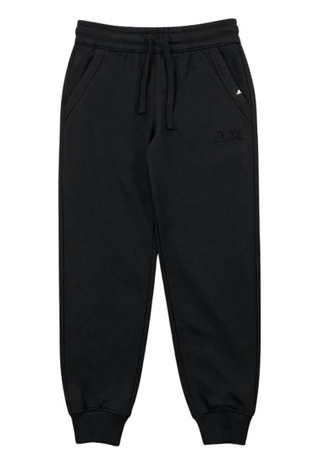 Black cotton trousers for children SUN68 | F36346NERO