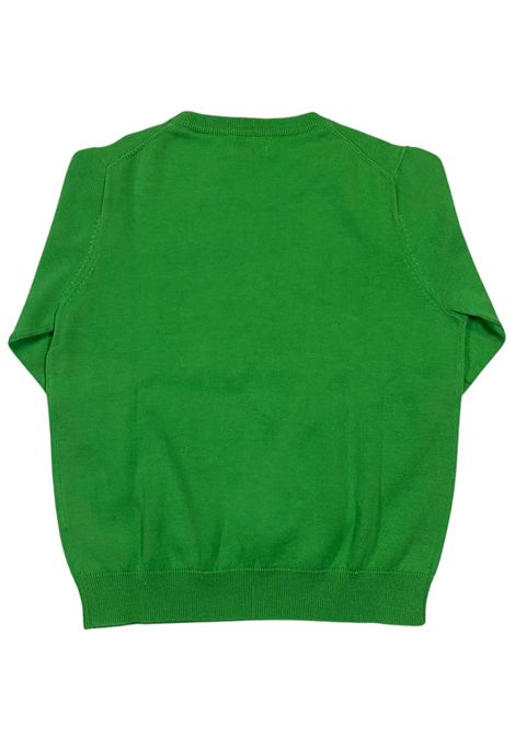 Maglione bambino verde in cotone SUN68 | K30301/SUVERDE
