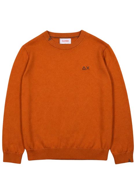Maglione bambino arancio in cotone SUN68 | K36301ARANCIO