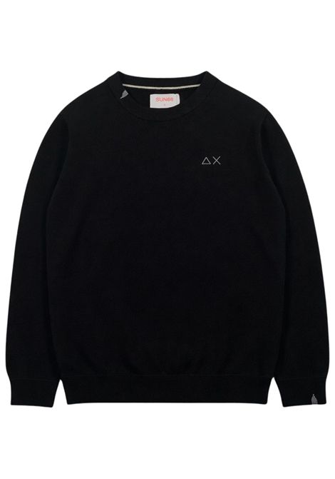 Maglione bambino blu in cotone SUN68 | K36301NERO