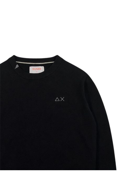 Maglione bambino blu in cotone SUN68 | K36301NERO