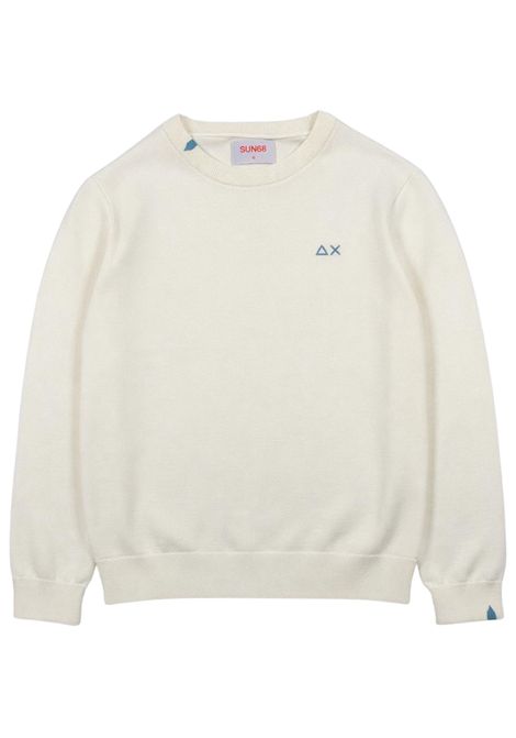 Maglione bambino panna in cotone SUN68 | K36301PANNA