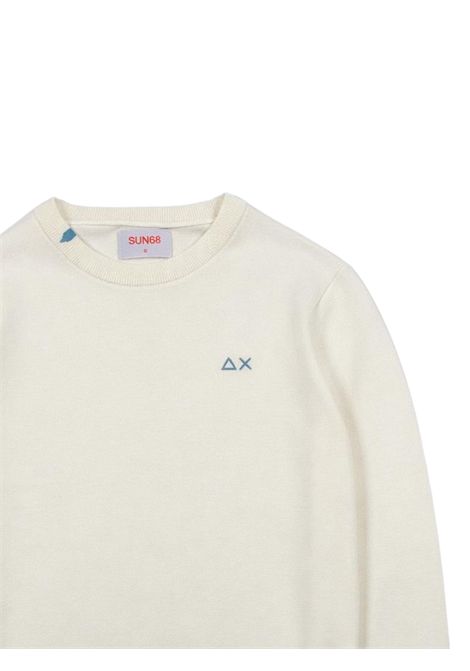 Maglione bambino panna in cotone SUN68 | K36301PANNA