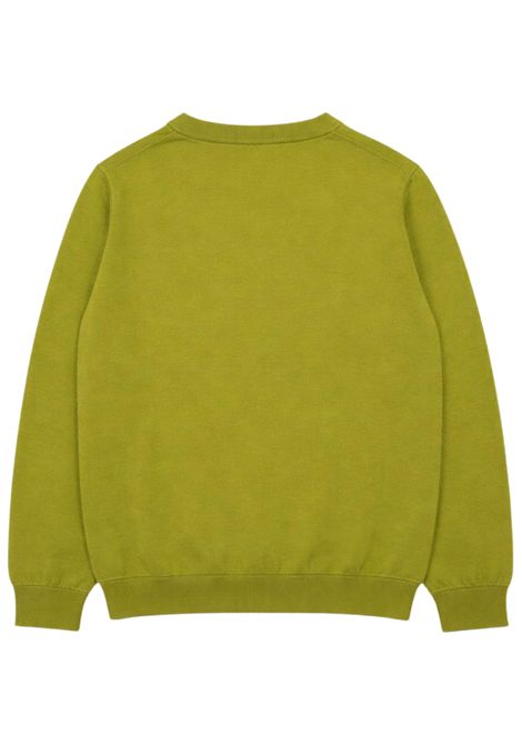 Maglione bambino verde in cotone SUN68 | K36301VERDE CHIARO