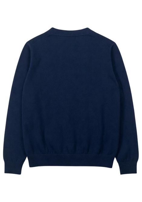 Cardigan bambino blu in cotone SUN68 | K36304BLU