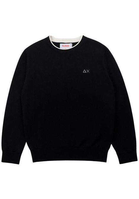 Maglione bambino nero in cotone SUN68 | K36309NERO