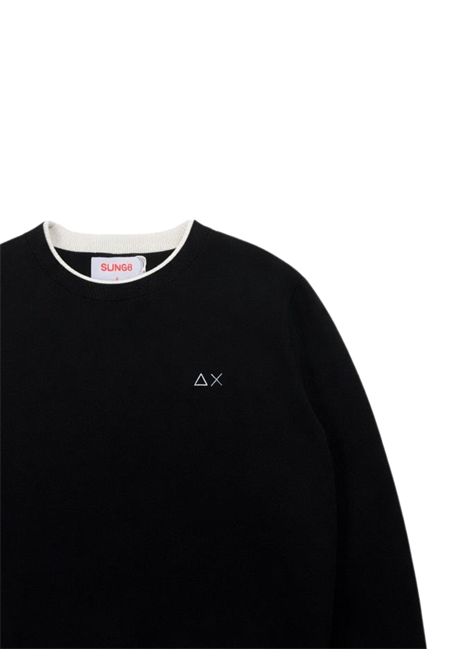 Maglione bambino nero in cotone SUN68 | K36309NERO