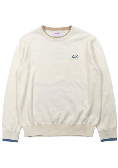 Maglione bambino panna in cotone SUN68 | K36309PANNA