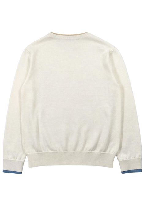 Maglione bambino panna in cotone SUN68 | K36309PANNA