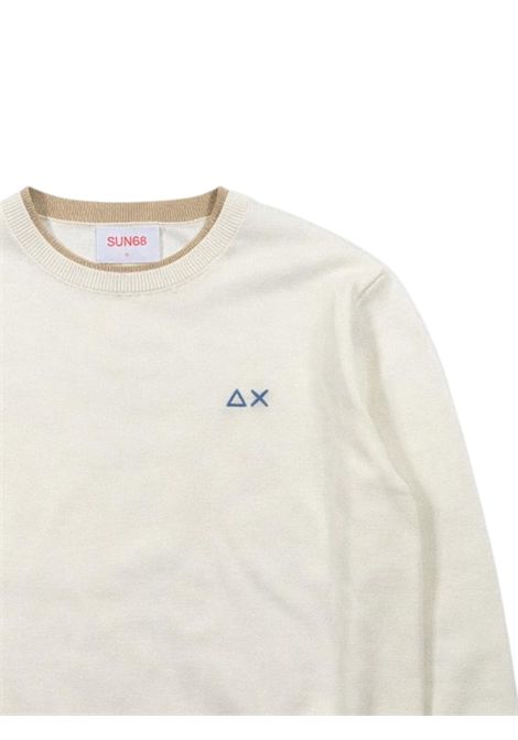 Maglione bambino panna in cotone SUN68 | K36309PANNA