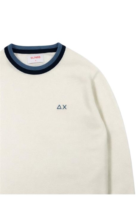 Maglione bambino panna in cotone SUN68 | K36312PANNA