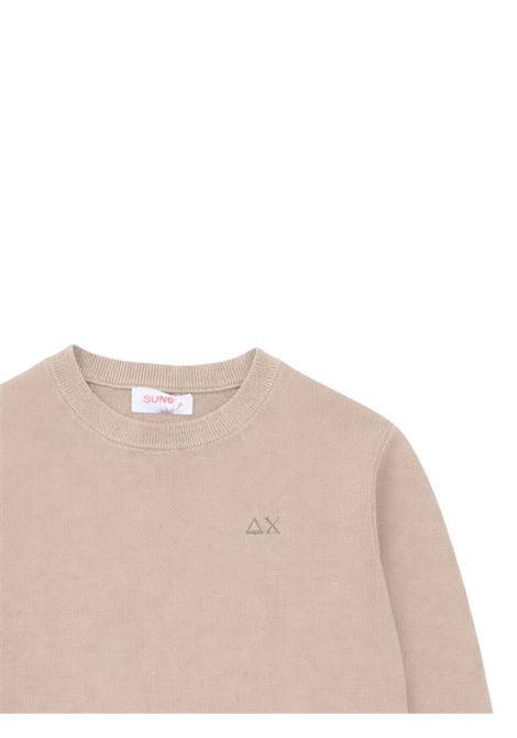 Maglione bambino beige in cotone SUN68 | K36319BEIGE
