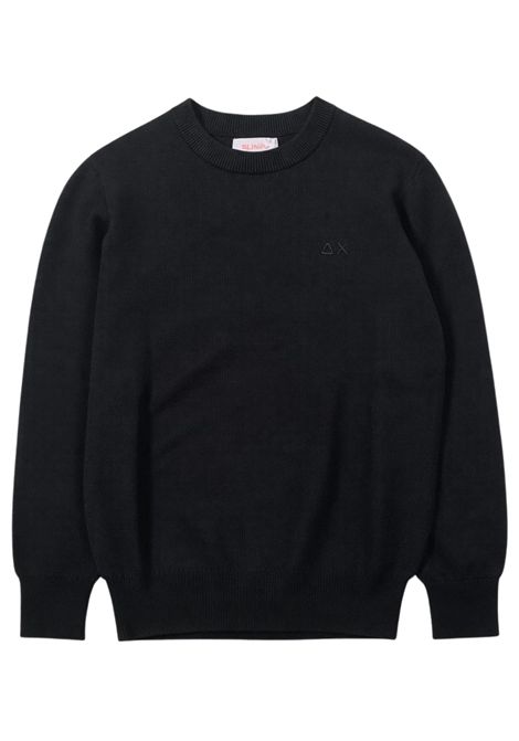 Maglione bambino nero in cotone SUN68 | K36319NERO