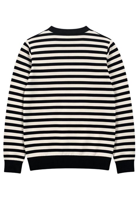 Maglione bambino bianco/nero in cotone SUN68 | K363299BIANCO/NERO