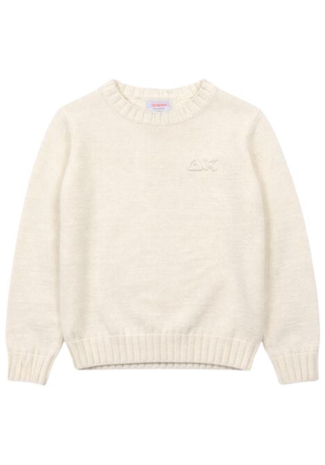 Maglione bambino panna in cotone SUN68 | K36337PANNA