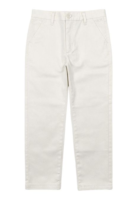 White cotton trousers for children SUN68 | P36301BIANCO