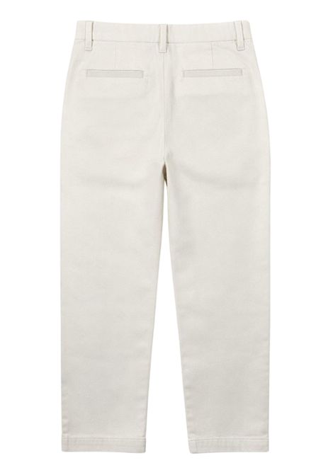 White cotton trousers for children SUN68 | P36301BIANCO