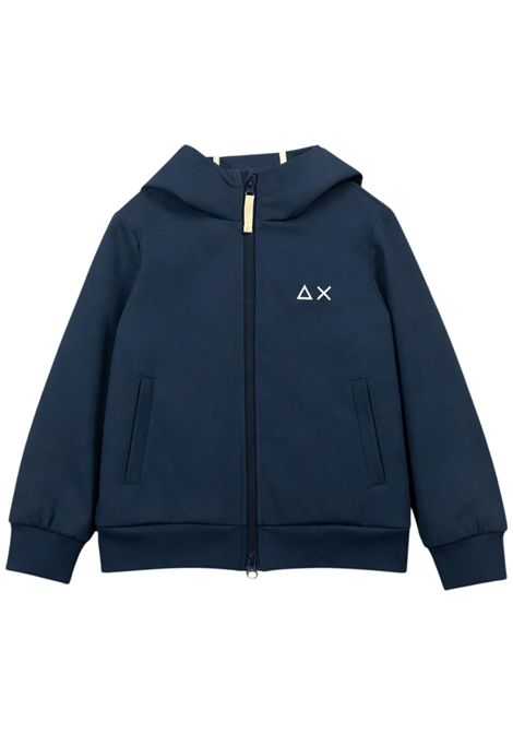 Giubbino bambino blu con cappuccio SUN68 | R36301BLU