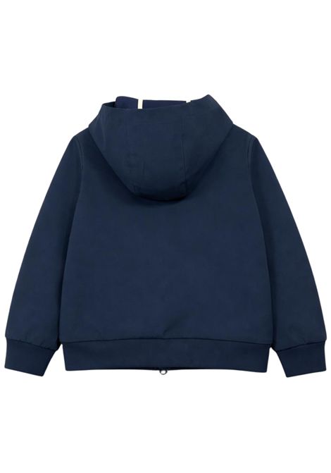 Giubbino bambino blu con cappuccio SUN68 | R36301BLU