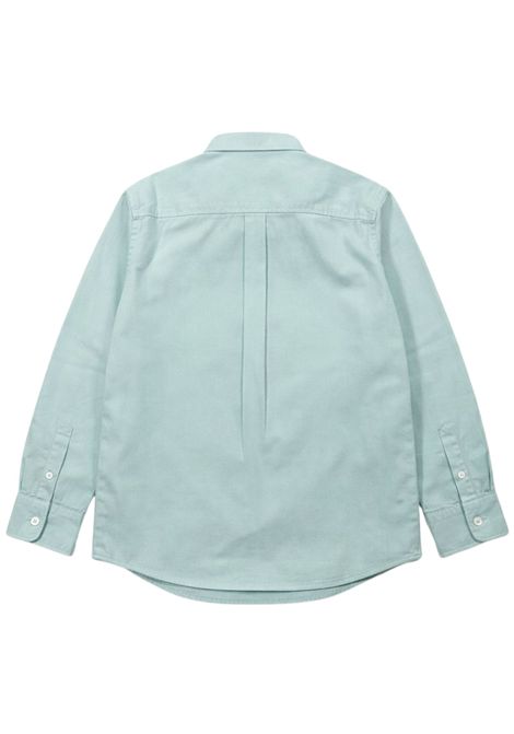 Camicia bambino verde acqua in cotone SUN68 | S36301VERDE ACQUA