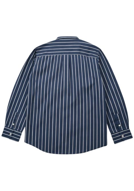 Camicia bambino blu in cotone SUN68 | S36303BLU