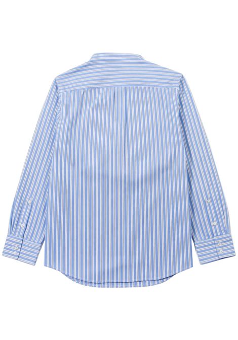 Camicia bambino in cotone e lino SUN68 | S36310AZZURRO