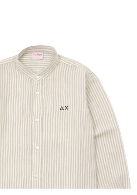 Camicia bambino sabbia in lino SUN68 | S36310SABBIA