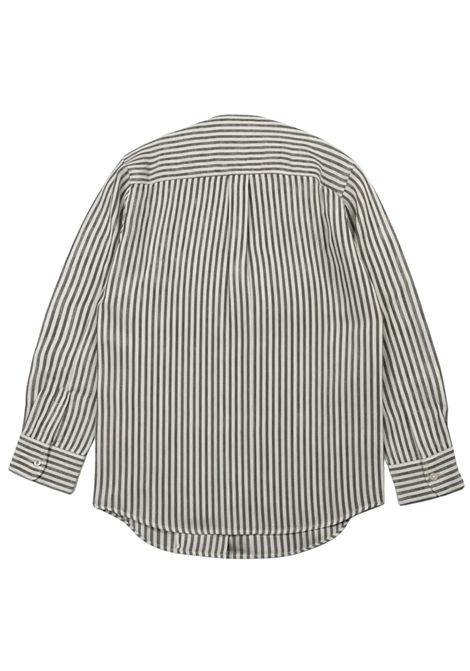 Camicia bambino verde in lino SUN68 | S36310VERDE