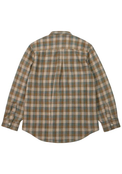 Camicia bambino beige in lino SUN68 | S363137BEIGE