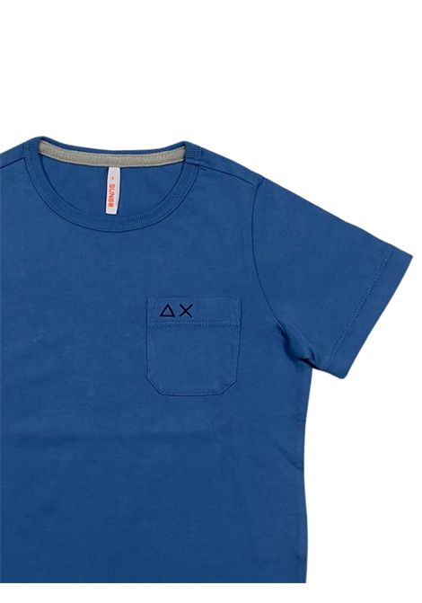 T-shirt neonato avio in cotone SUN68 | T34301/SUAVIO