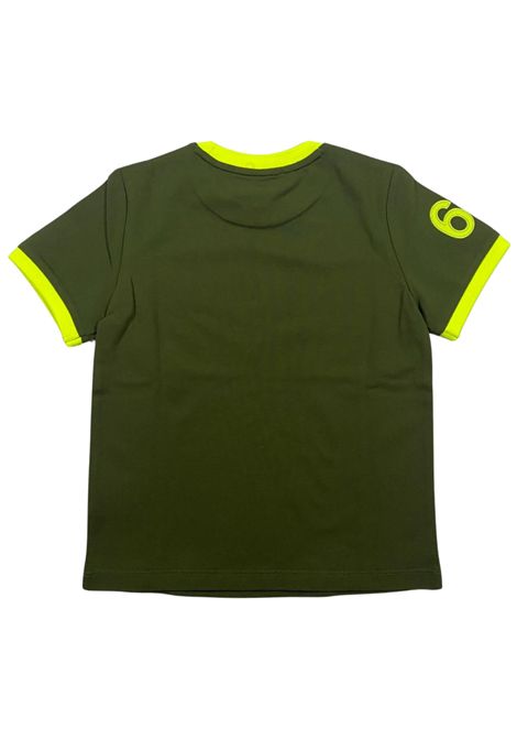 T-shirt bambino verde in cotone SUN68 | T34325/SUVERDE