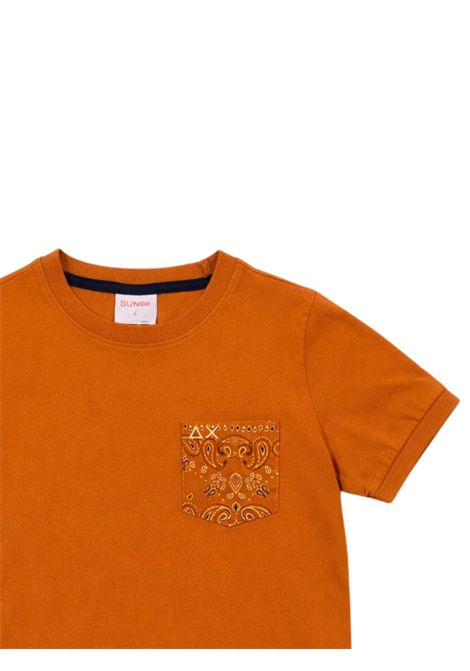 T-shirt bambino arancio in cotone SUN68 | T36303ARANCIO
